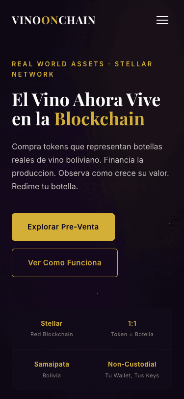 Drinks On Chain — Mobile Design